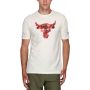 Мъжка тениска under armour x project rock brahma bull tee white red, снимка 1