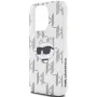 Калъф  Karl Lagerfeld - IML Luxury - iPhone 15 Pro Max - Transparent Choupette Head&Mono, снимка 5