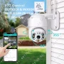 YCC365 Plus Куполна PTZ IP CAMERA 8MP WiFi Външна ВОДОУСТОЙЧИВА камера Wi-Fi, снимка 4