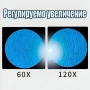 Детски преносим микроскоп с LED светлина, 60x-120x увеличение и стойка за смартфон, снимка 5