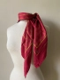 Червен копринен шал, снимка 5