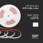 LED лента COB 220V IP65 286LED Студено Бяла Светлина 5m/ролка, снимка 2