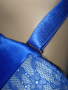 Sapph 85 D-Чудесен сутиен сатен и дантела в кралско синьо, снимка 4