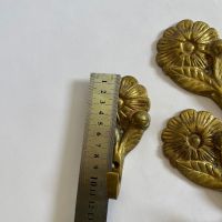Месингови закачалки плътни месинг винтидж, снимка 6 - Антикварни и старинни предмети - 45400252