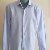 Hugo Boss HUGO Kason Slim Fit Pique Cotton Mens Size 42/ 16 / 1/2 L НОВО! ОРИГИНАЛ! Мъжка Риза!, снимка 11 - Ризи - 46170935