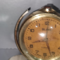 Настолен часовник будилник Слава Глобус Ракета , снимка 3 - Антикварни и старинни предмети - 44942054