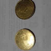 20 евро цент.испания и Нидерландия от 2000.г. и 2016, снимка 2 - Нумизматика и бонистика - 44978614
