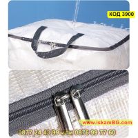 Водоустойчива прозрачна чанта за съхранение на дрехи и завивки с удобна дръжка - КОД 3900, снимка 8 - Други - 45189746