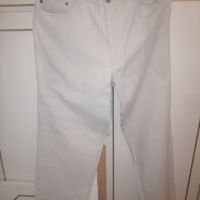 Нови Бели Мъжки Панталони L , снимка 1 - Панталони - 45542575