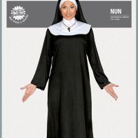 FIESTAS GUIRCA NUN Модна рокля на монахиня, костюм за възрастни жени, размер М, снимка 4 - Костюми - 45438511