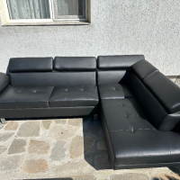 Нов кожен диван от две части, снимка 5 - Дивани и мека мебел - 44985973