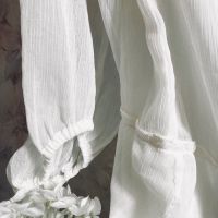 Елегантна нежна бяла туника блуза за бременни бременна H&M MAMA р. L-XL, снимка 7 - Дрехи за бременни - 45713606
