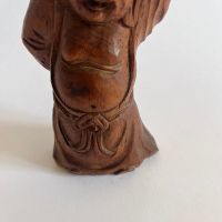 Статуетка Буда от дърво, снимка 3 - Статуетки - 45506995