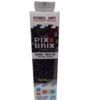 Pix Brix Pixel Art Puzzle Bricks, Черни  насипни Brix - 500 части, снимка 2 - Игри и пъзели - 45268678