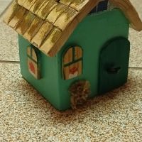 Цветна дървена къщичка , снимка 2 - Сувенири от дърво - 45422575