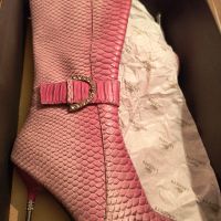 Елегантни ботуши на Мегияс в розово, снимка 9 - Дамски ботуши - 45530986