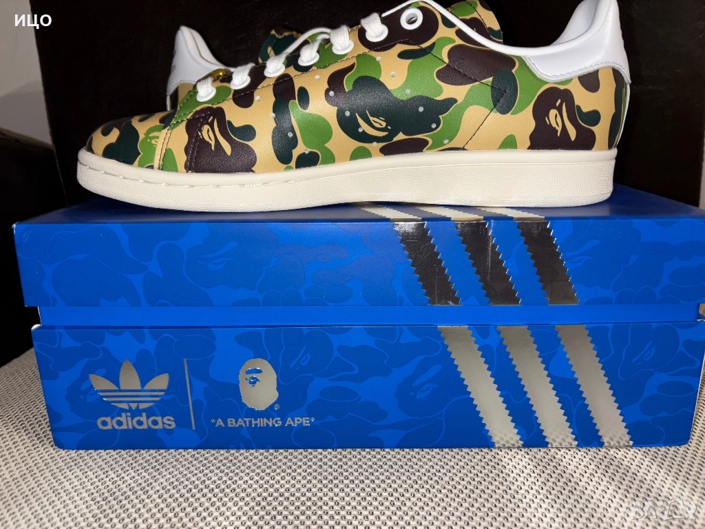 Нови обувки на ADIDAS STAN SMITH BAPE ABC CAMO, снимка 1
