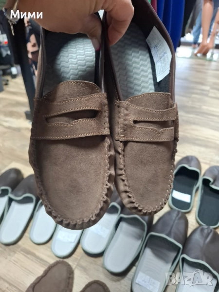 Ръчно изработени мъжки мокасини и чехли за дома, снимка 1