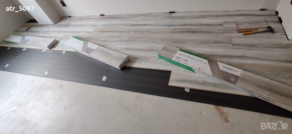 Монтаж на ламиниран паркет и SPC винил, снимка 1