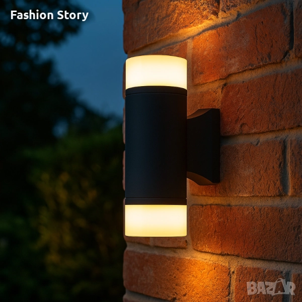 Стенна лампа LUNA LIGHTING – 10W, 280lm, уютна топла светлина за вход и фасада, снимка 1