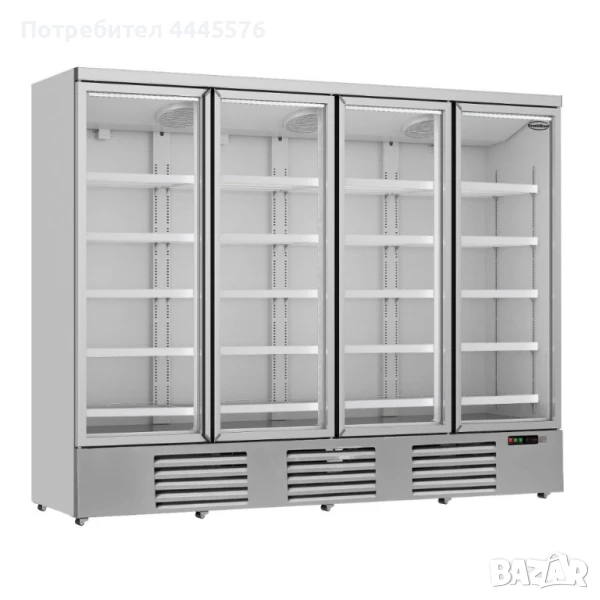 Хладилна витрина COMBISTEEL с 4 стъклени врати, 2025 литра, снимка 1