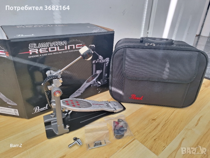 Педал за барабани "Pearl P-2050C Eliminator Red Line", снимка 1
