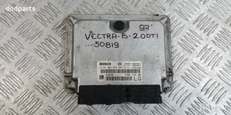 Компютър Opel Vectra B 2.0DTI 1997г. 0281001634 90569348 , снимка 1