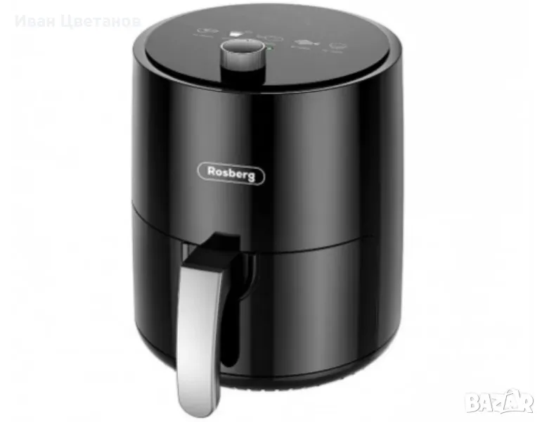 Фритюрник, 1200W, 2.5л. до 200°C, Черен, снимка 1