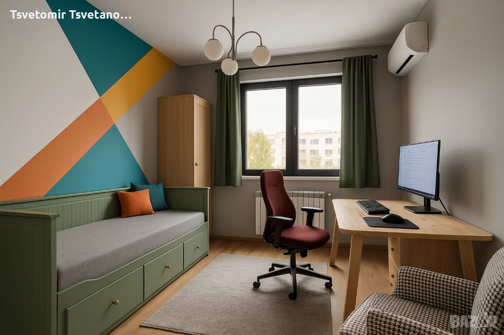 Обзаведена стая под наем в поддържан апартамент, снимка 1