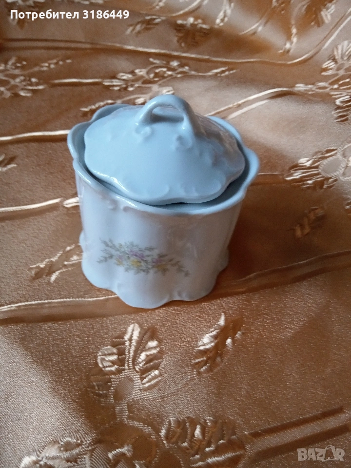 Българска порцеланова захарница, снимка 1