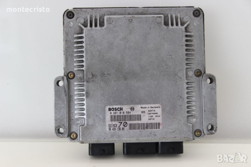 Моторен компютър ECU Peugeot 206 / 0 281 010 594 / 0281010594 / 96 420 139 80 / 9642013980 EDC15C2, снимка 1