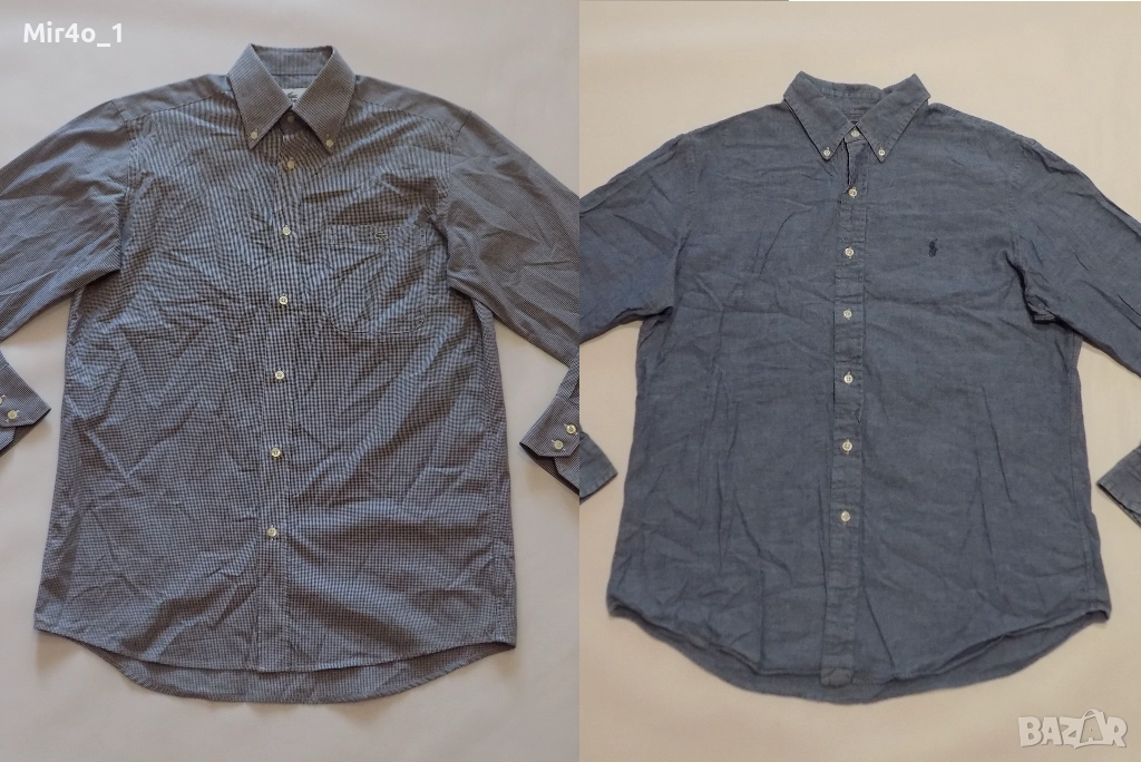 риза lacoste/polo ralph lauren тениска блуза горнище оригинал мъжка размер 39/L, снимка 1