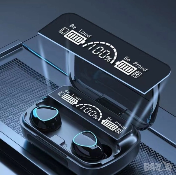 Безжични Bluetooth слушалки с LED цифров дисплей  , снимка 1