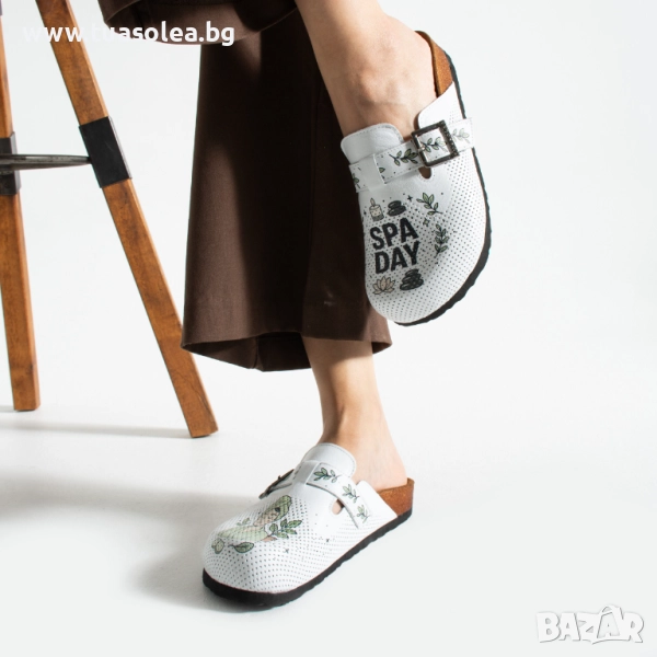 Дамски ортопедични чехли от естествена кожа | Марка Tuasolea, снимка 1