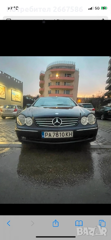 Продавам личния си автомобил Мерцедес CLK240, снимка 1