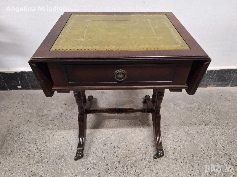 Антична маса с естествена кожа , снимка 1