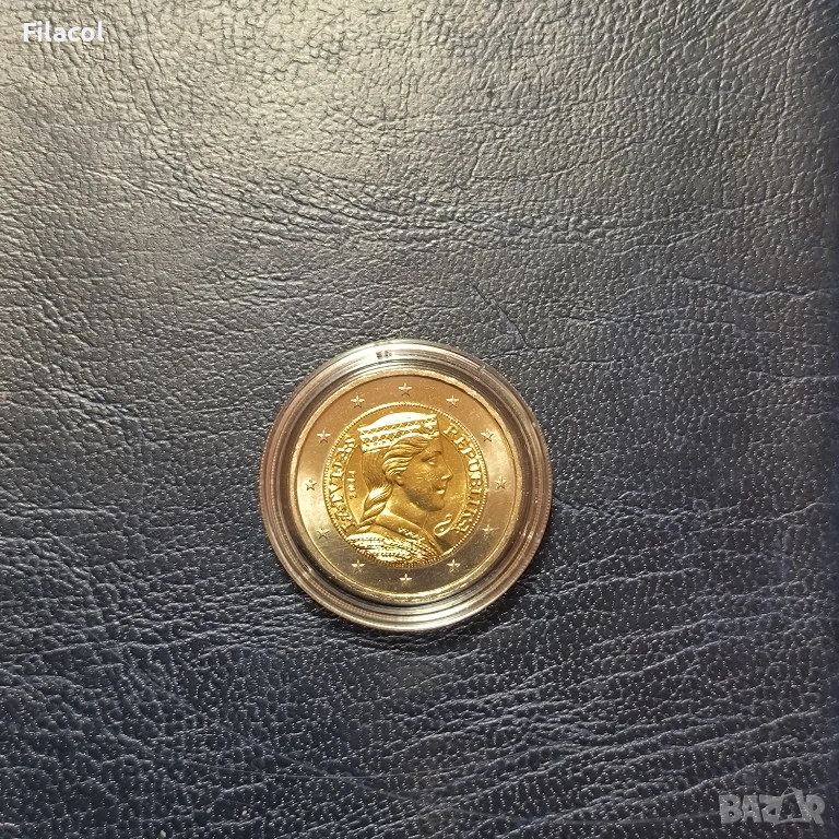 Латвия 2 евро 2014 Пэрвата национална монета на Латвия UNC, снимка 1