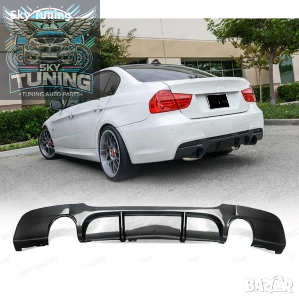 Дифузьор / добавка за задна броня за БМВ Е90 - Е91 / BMW E90 Diffuser, снимка 1