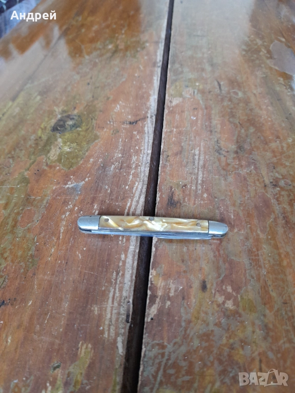 Стар джобен нож,ножче,ножка #163, снимка 1