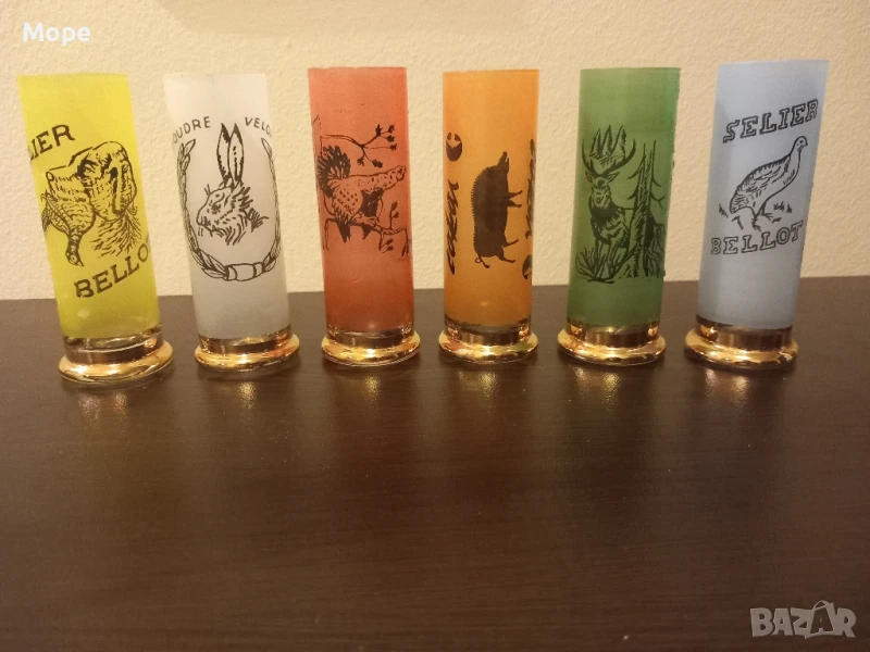 Стъклени ловни чаши патрон, снимка 1