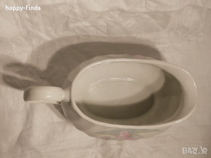 Порцеланова сосиера с флорален мотив – винтидж, снимка 1