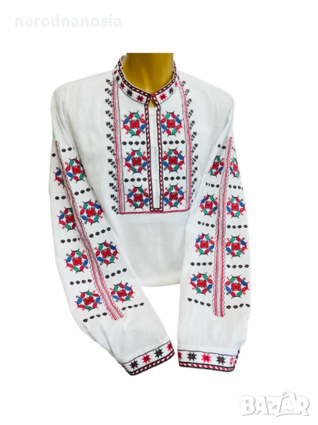 МЪЖКА РИЗА С БРОДИРАНА ШЕВИЦА - Модел 34, снимка 1