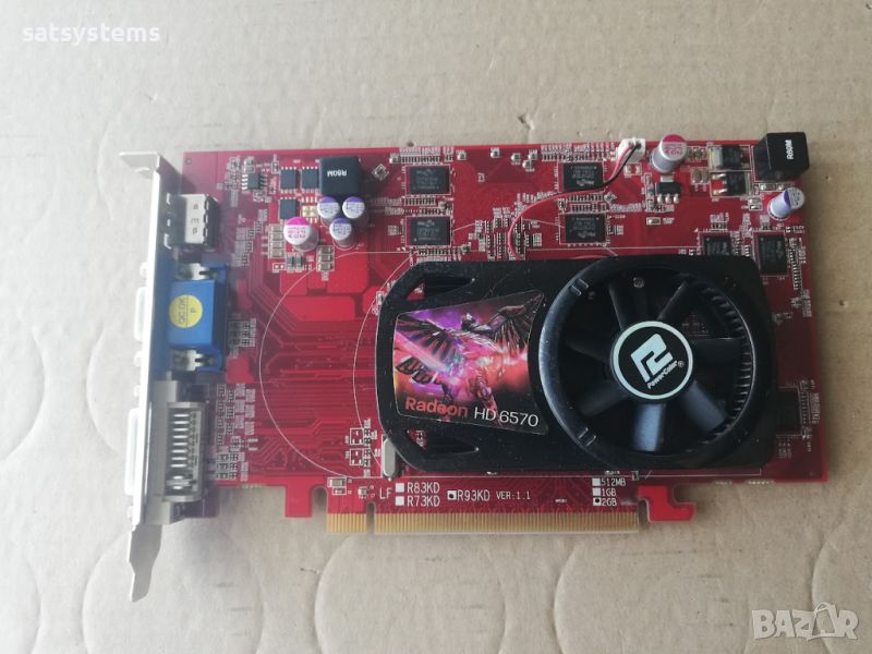 Видео карта AMD Radeon PowerColor HD AX6570 HDMI 2048MB GDDR3 128bit PCI-E, снимка 1