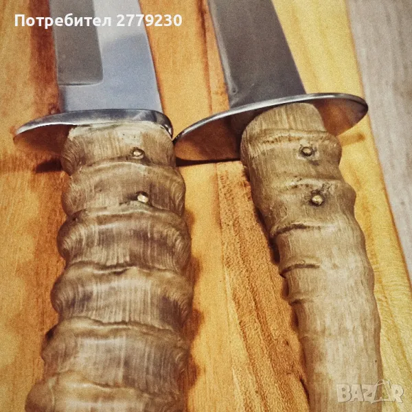 Ловни ножове с рог от Антилопа много остри от колекция , снимка 1