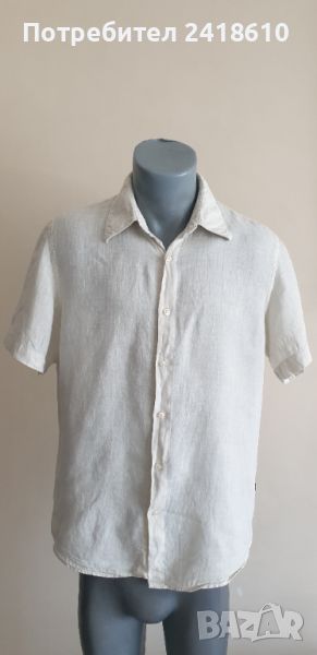 Hugo Boss  Linen Regular Fit Mens M ОРИГИНАЛ! Мъжка Ленена Риза!, снимка 1