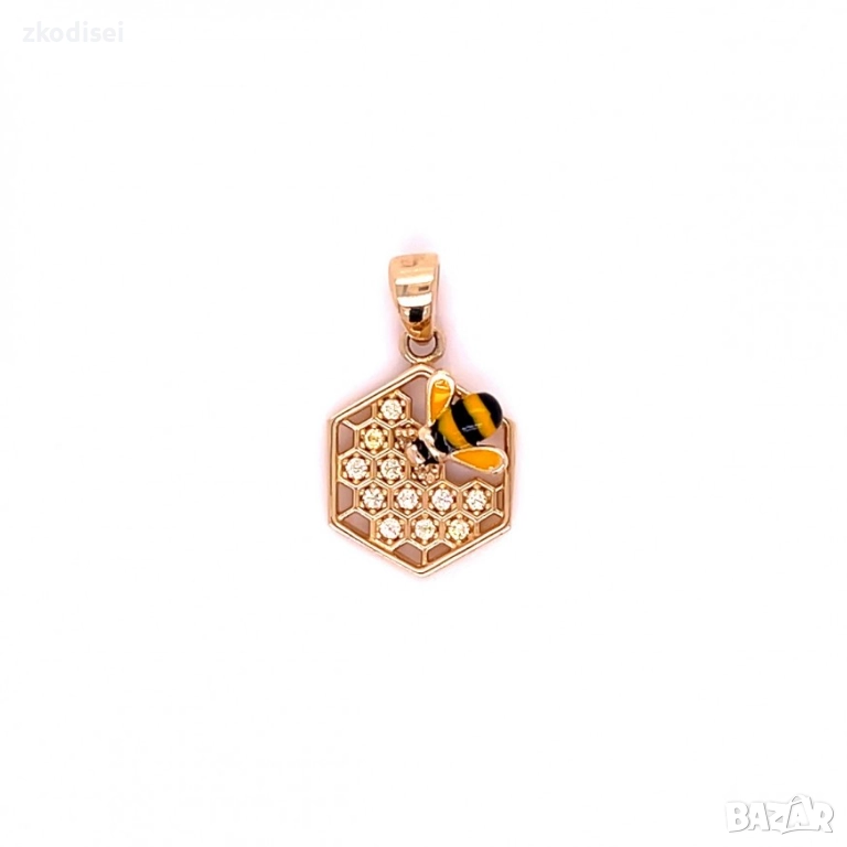 Златен медальон 1,48гр. 14кр. проба:585 модел:36382-6, снимка 1