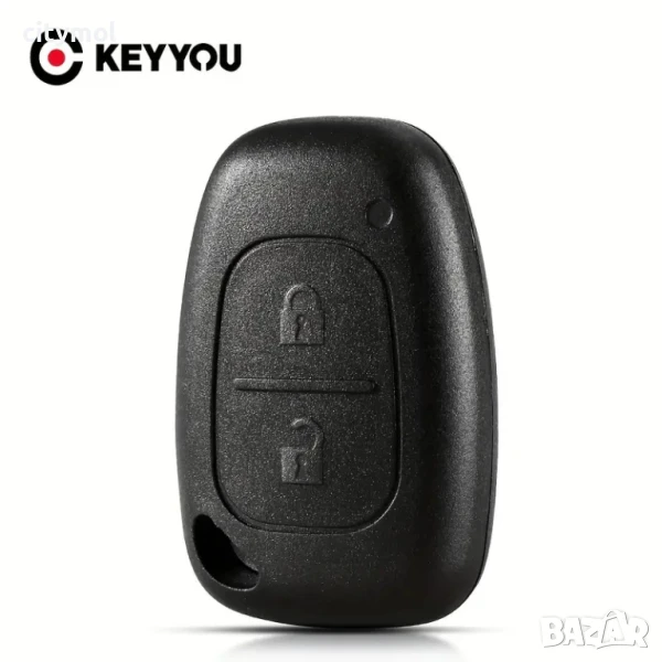 Кутийка за ключ Renault с 2 бутона за Renault/Dacia: Clio, Kangoo, Master, Modus, Trafic,Twingo, снимка 1