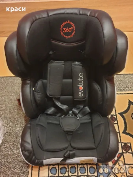 CHIPOLINO Стол за кола 0-36 кг. EVOLUTE ISOFIX 360° КАРБОН, снимка 1