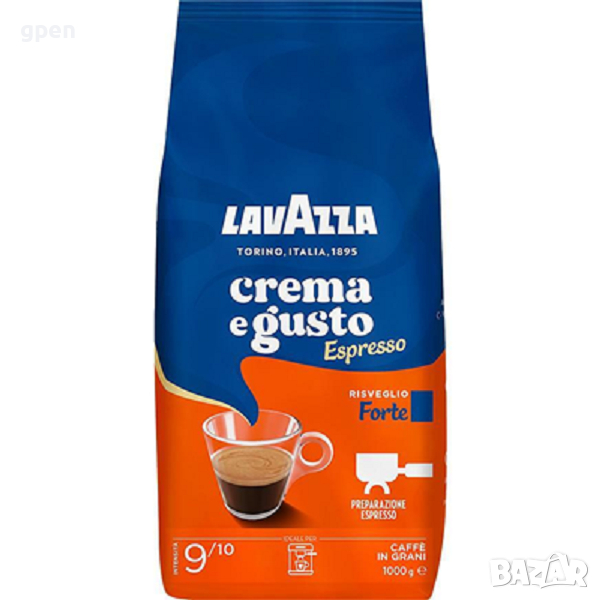 Кафе на зърна Lavazza Crema e Gusto Forte – 1 кг, снимка 1