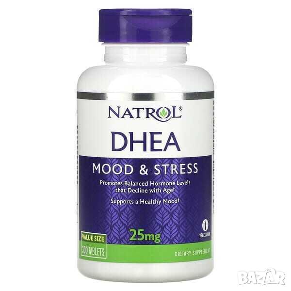 Natrol DHEA, 25 mg, 300 таблетки, снимка 1